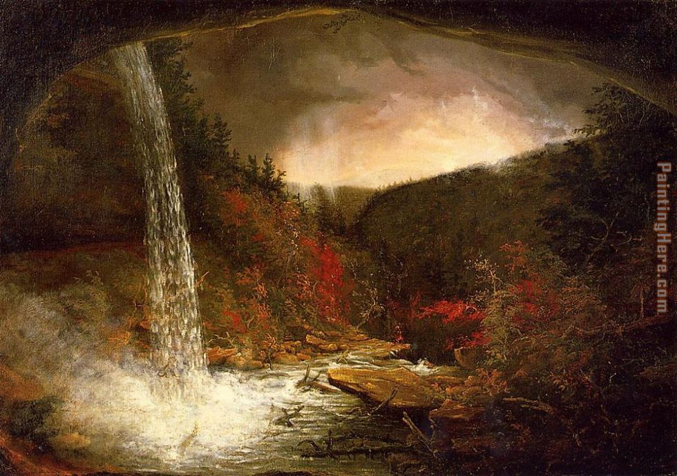 Kaaterskill Falls painting - Thomas Cole Kaaterskill Falls art painting